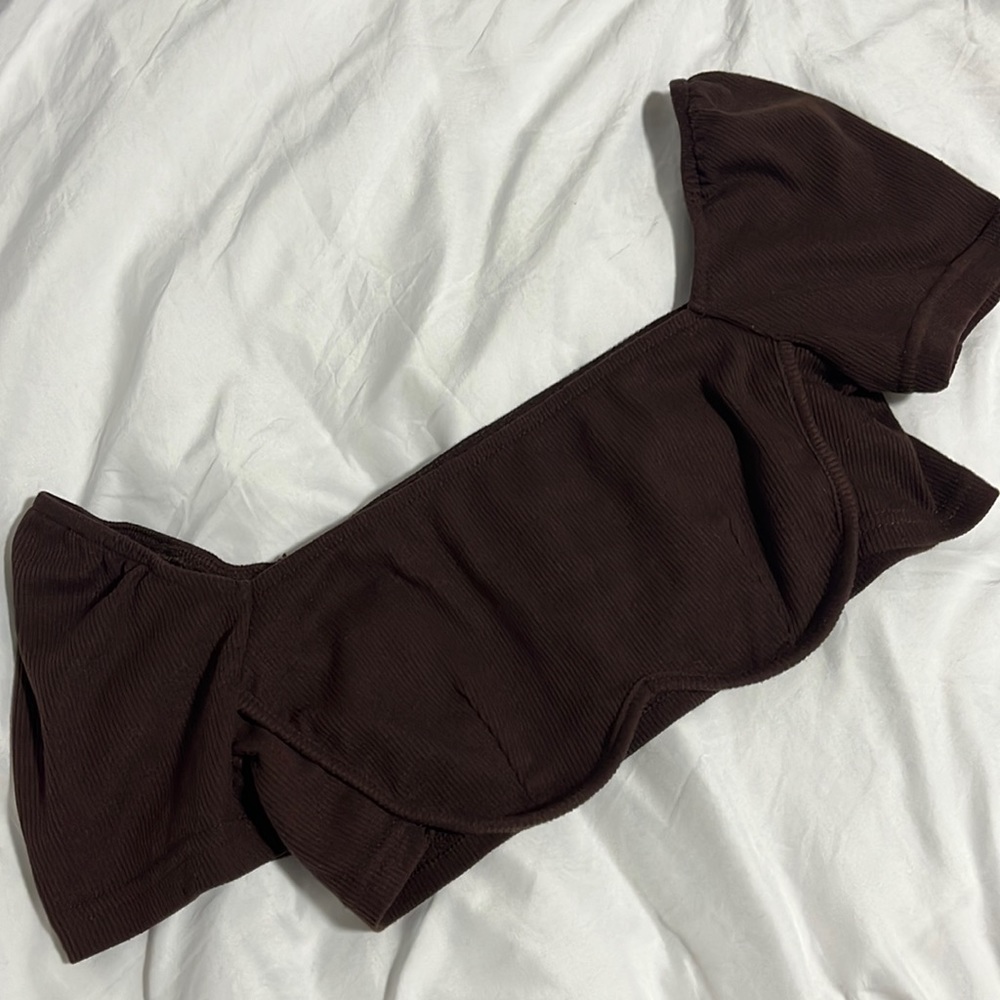 Square neck super crop tee